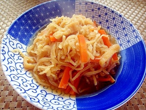 レンジで作る☆切り干し大根の煮物